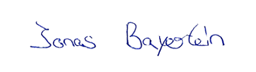 Jonas Bayerlein Unterschrift